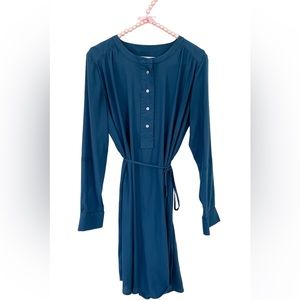 Ann Taylor LOFT Shirt Dress in Blue, Size Small